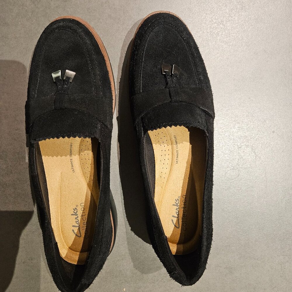 Shoes Clarks Suede Loafers for Women Size 9